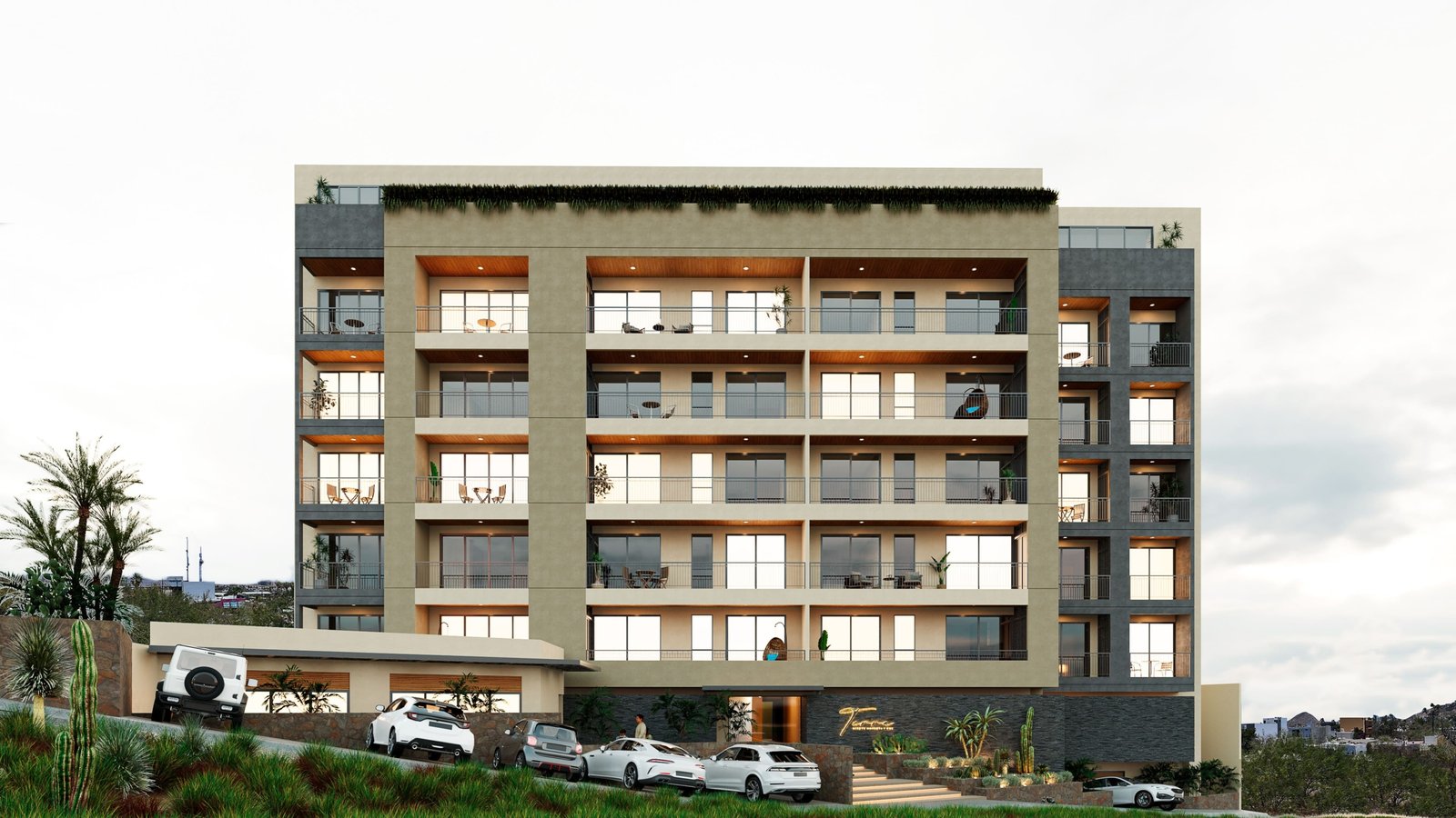 12. TERRA 192 – FACHADA INGRESO NOCHE JPGE